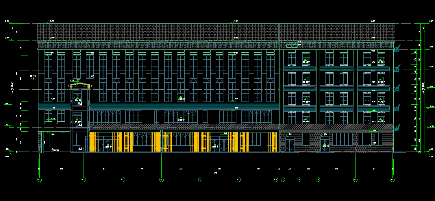 初中食堂艺体楼+网架屋盖