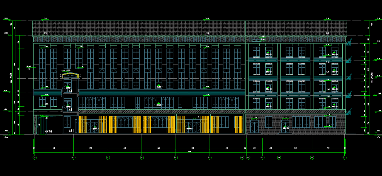初中食堂艺体楼+网架屋盖